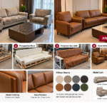 Proyek Sofa Eksklusif — Sofa dengan desain dan detail khusus yang disesuaikan dengan karakter ruangan untuk menciptakan kesan elegan dan berkelas.
